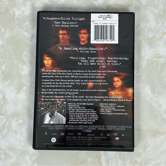 Signs DVD - Picture 2 of 4